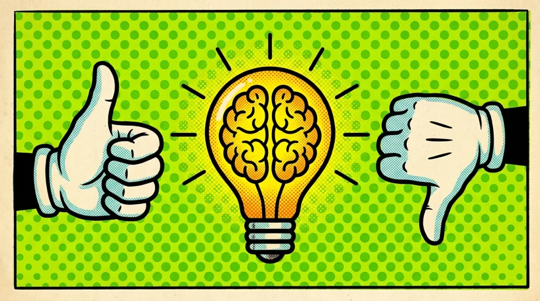 Thumbs up and thumbs down feedback